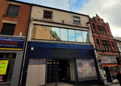 Outside of 38 Yorkshire Street in Rochdale - premises for sale