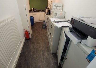 kitchen at rear of 412 wilmslow road to rent
