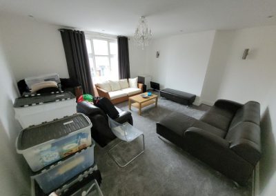 Lounge of flat for sale at 111 Beech Road Chorlton Manchester