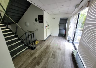 Entrance foyer at Station Court to rent in Warrington