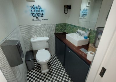 Toilet at Burton Road to rent as part of restaurant