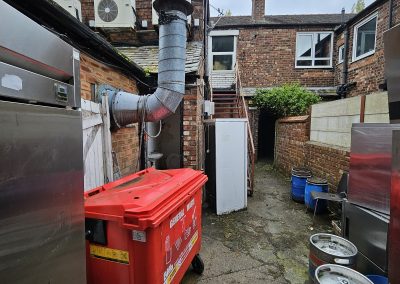 Rear yard at 285 Barlow Moor Road, Manchester - shop for sale/to let